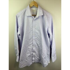 Ted Baker Endurance Men's Long Sleeve Blue Dress Shirt Size 16 or Large